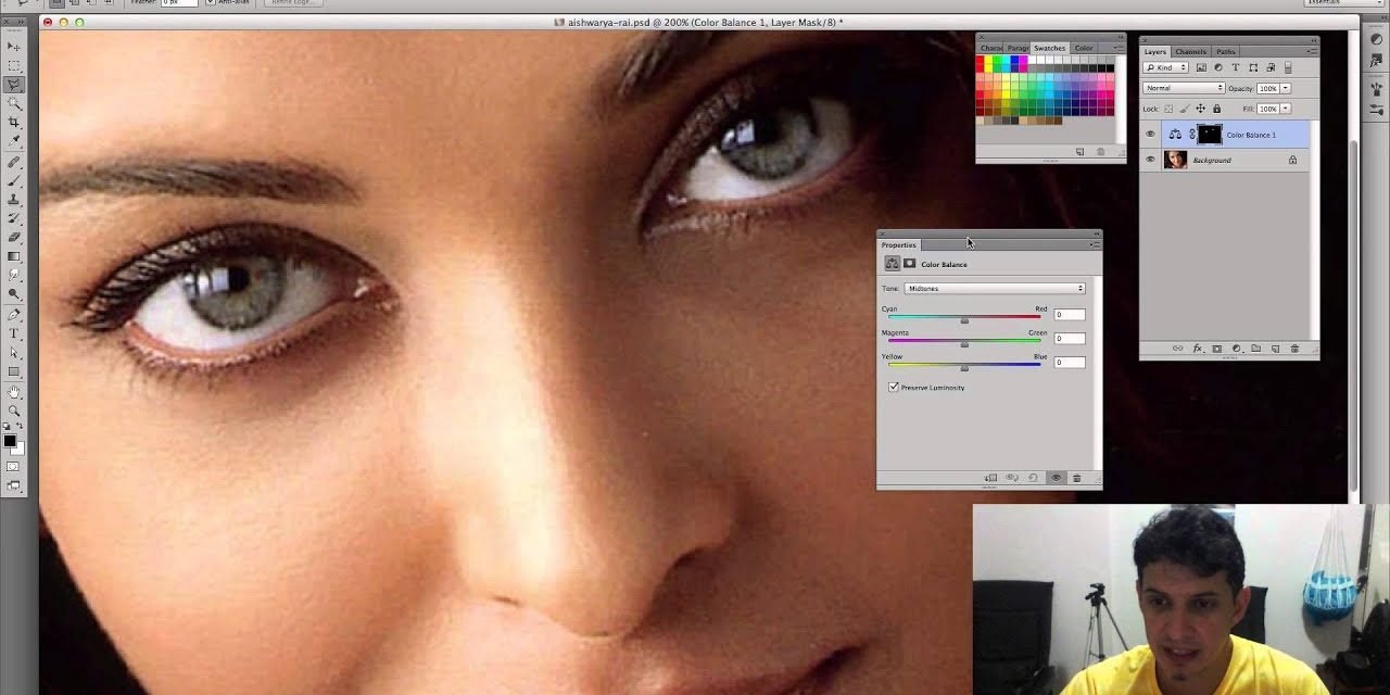 COMO MUDAR COR DOS OLHOS NO PHOTOSHOP? Método Profissional – Tutorial de Photoshop CC