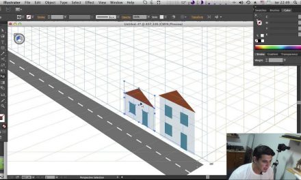 Perspectiva no Illustrator – Perspective Grid Tool – Curso de Illustrator CC #23