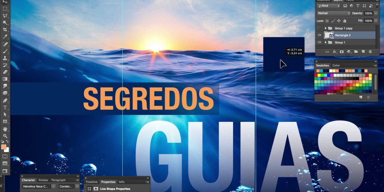 Segredos do Photoshop – O q vc não sabe das Guias do Photoshop (Guides)