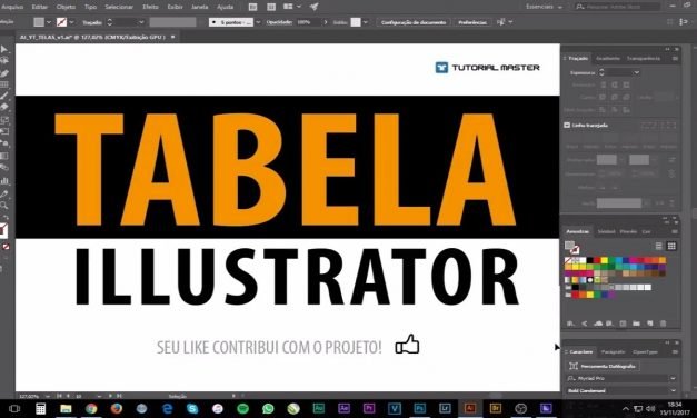 RÁPIDO E PRECISO – Veja como criar Tabela no Illustrator – Curso de Illustrator CC