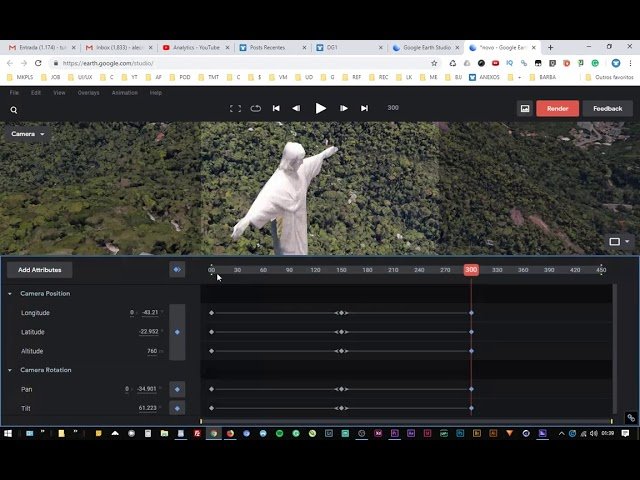 #3 – GOOGLE EARTH STUDIO – INTRODUÇÃO E COMO FAZER SUA PRIMEIRA ANIMAÇÃO